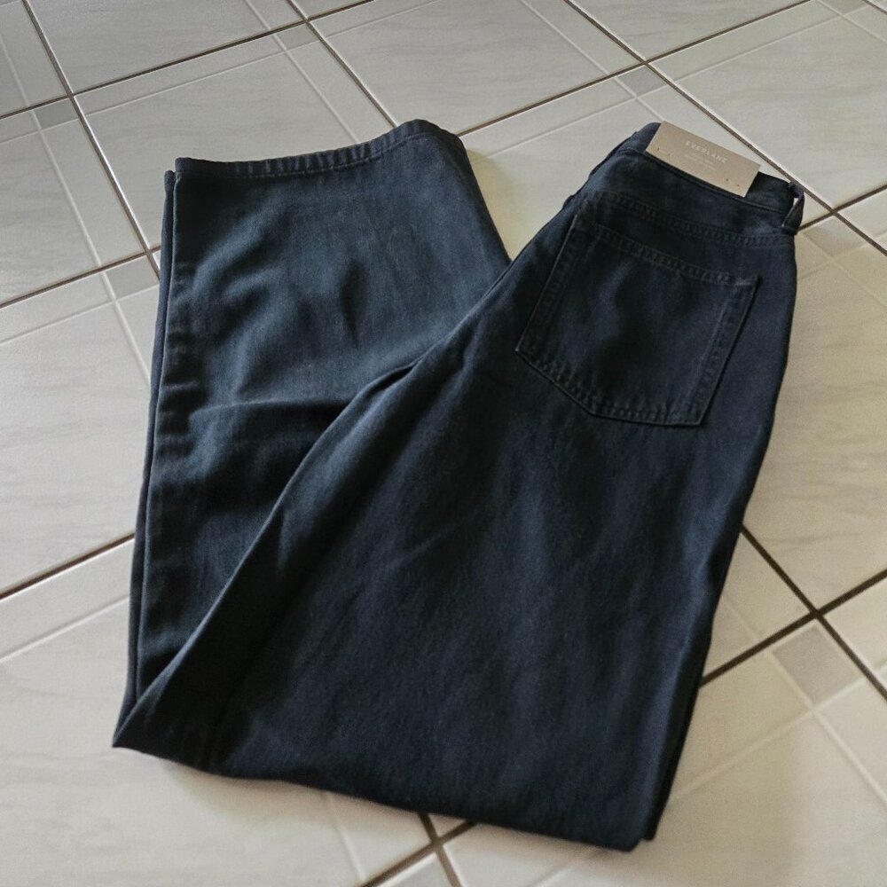 NWT Everlane The OG Baggy Jean Ink Wash Dark Blue 23